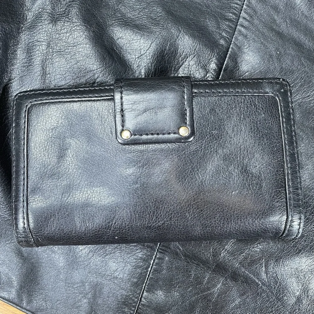 Marc Jacobs Hobo Shoulder Bag & Wallet Set Black Leather Turnlock Vintage Zip